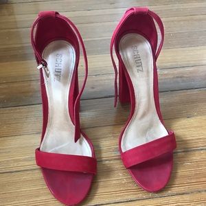 Red Enida Heels